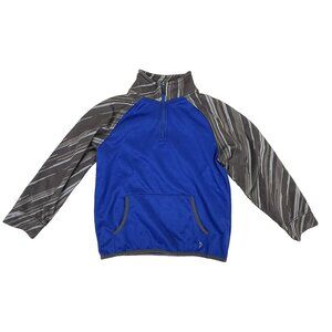 Gymboree Gymgo 1/4-Zip Active Pullover Boys Size M 7/8 Blue/Gray